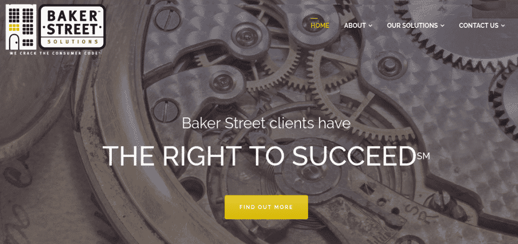 BakerStreet Solutions homepage preview