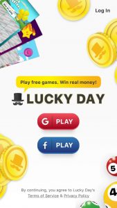 Lucky day play page