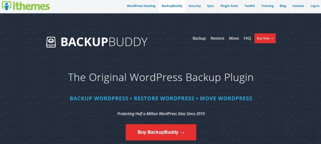 backupbuddy plugin homepage preview