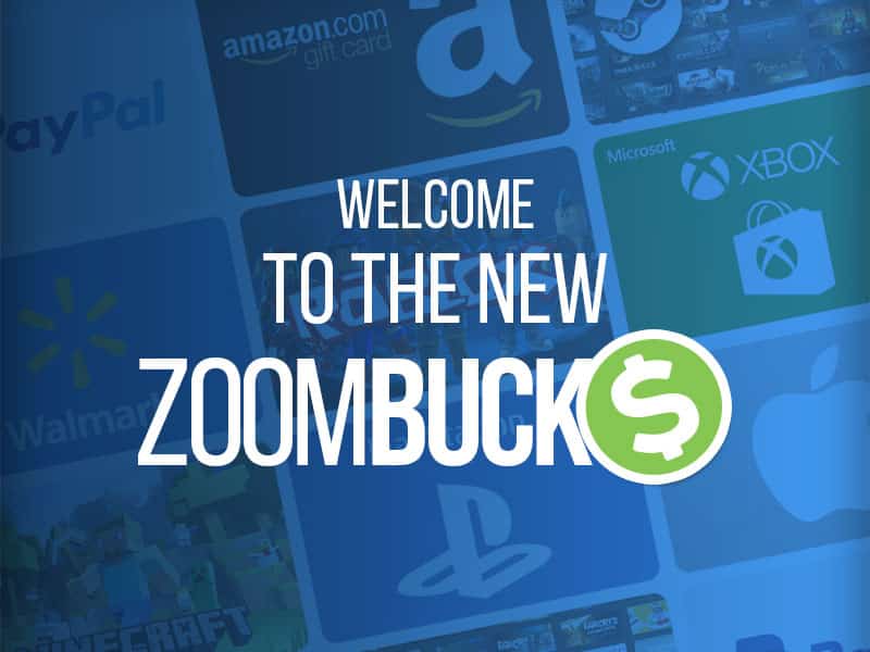 homepage preview of the zoom bucks website